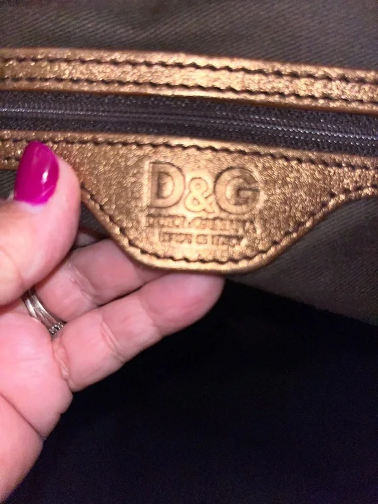 EUC Authentic Vintage Dolce & Gabbana Patricia Coated Canvas Cheetah Weekender - Picture 6 of 7